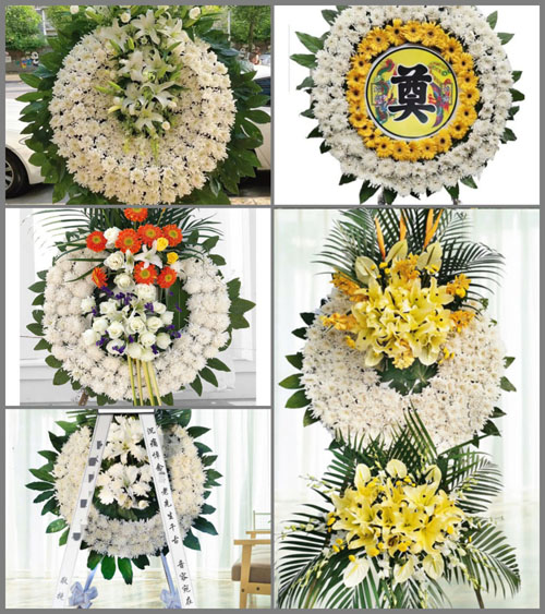 广东佛山市禅城区南庄镇东村村花圈速递